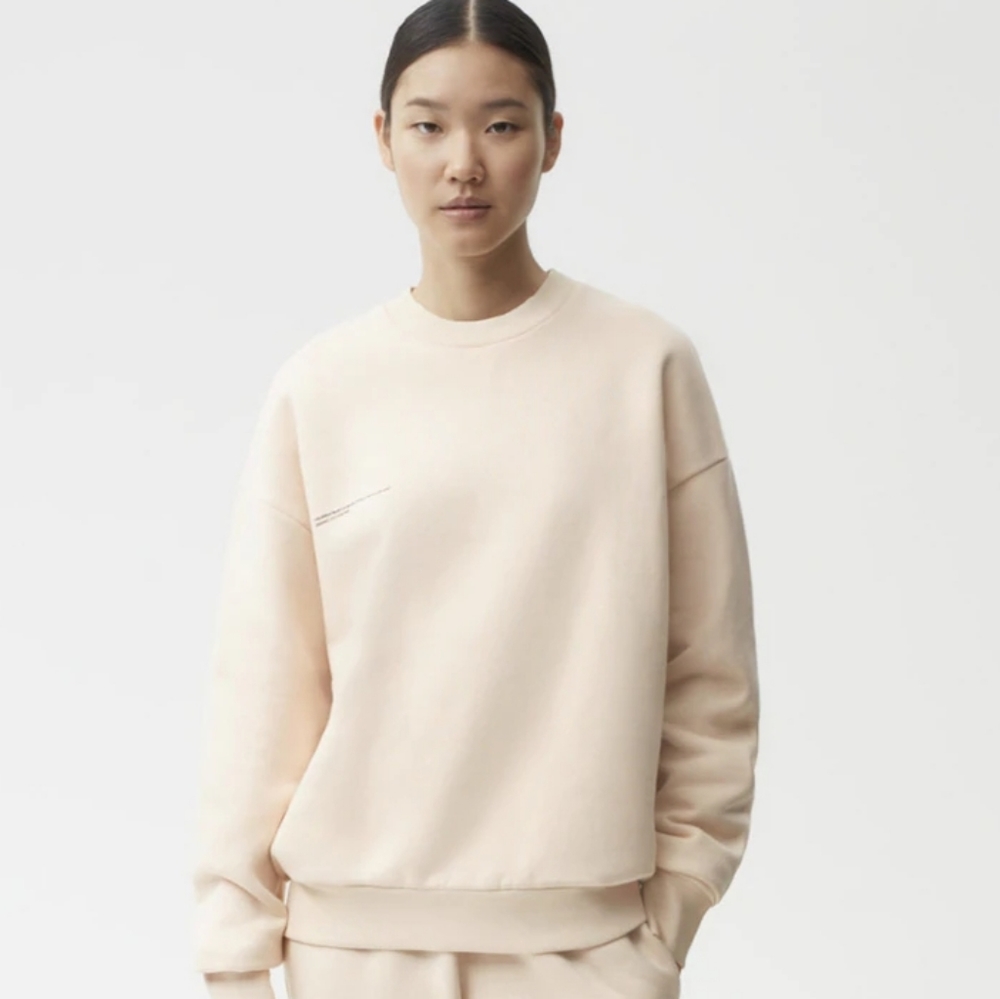Pangaia Signature Sweatshirt in Sand Size Medium